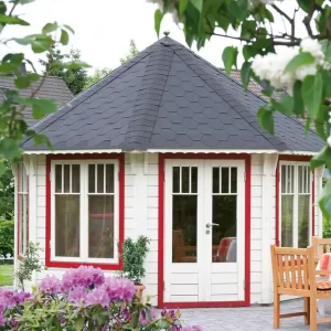 Pavillon Nizza 10 m2, schwarz Preis Gesenkt