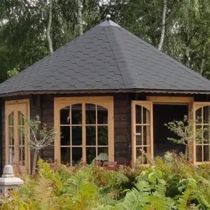 Preiswert Pavillon Palermo 17 m2, schwarz