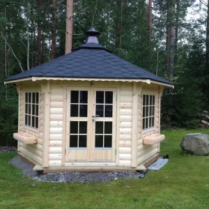 Highlight Grillpavillon Victoria 9,2 m2, schwarz, ohne Grillanlage, 1 von 5 zum öffnen