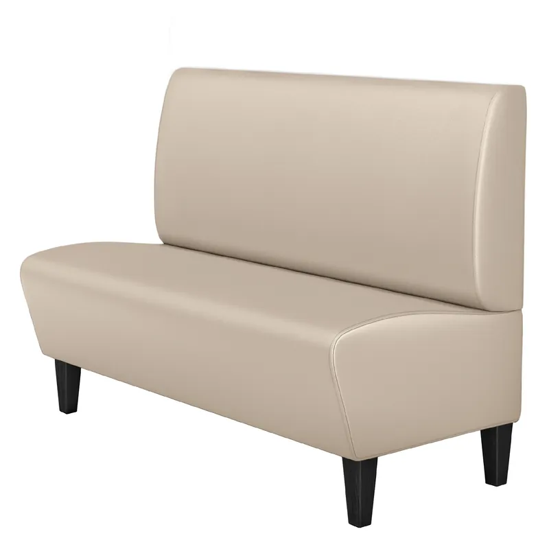 Zertifiziert MIAMI | Gastrobank | B:H 160 x 103 cm | Creme | Glatt | Leder