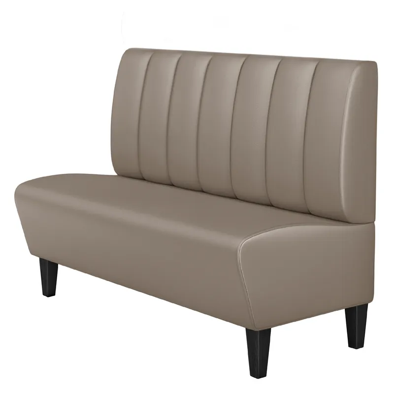 Sofort Bestellen MIAMI | Gastrobank | B:H 180 x 103 cm | Taupe | Gestreift | Leder