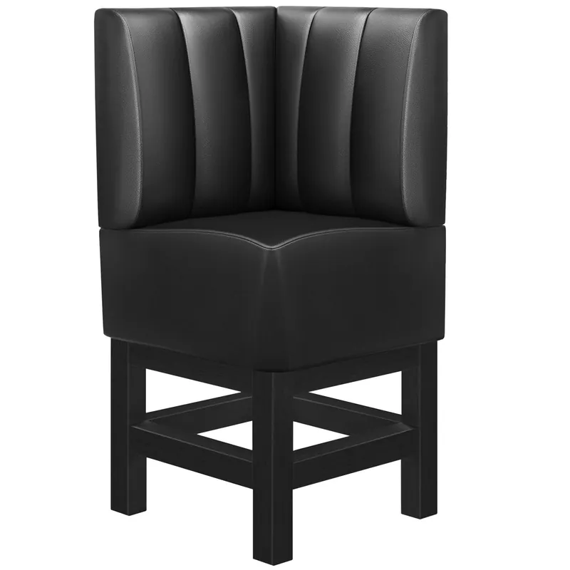 Aktuell MIAMI | Gastro Hochbank | B:H 64 x 133 cm | Schwarz | Gestreift | Leder