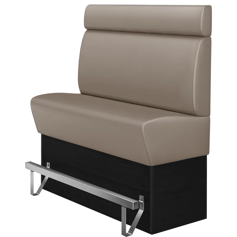 Top-Angebot DENVER | Gastro Hochbank | B:H 140 x 158 cm | Taupe | Glatt | Leder