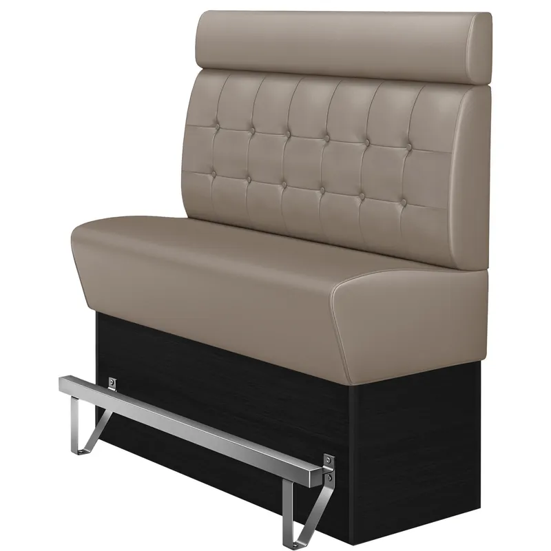 Solange Der Vorrat Reicht DENVER | Gastro Hochbank | B:H 160 x 158 cm | Taupe | Chesterfield Button | Leder