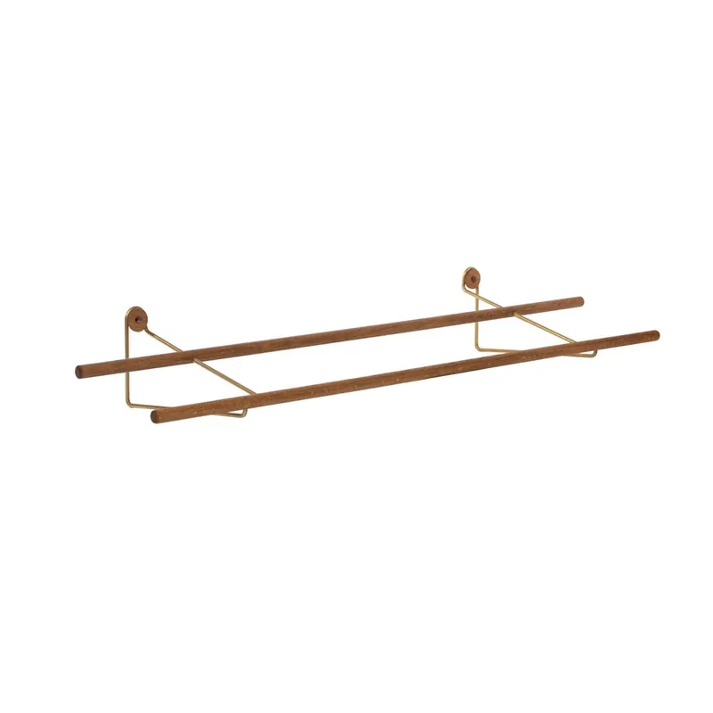 Markenprodukt We Do Wood Schuhregal groß L: 100 cm – Eiche/Messing