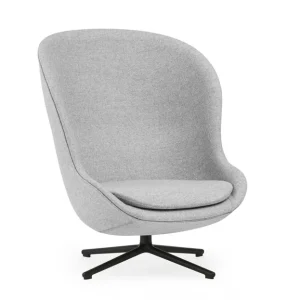 Normann Copenhagen Hyg High Loungesessel SH: 40 cm – Partner/Sort Aluminium Markenprodukt
