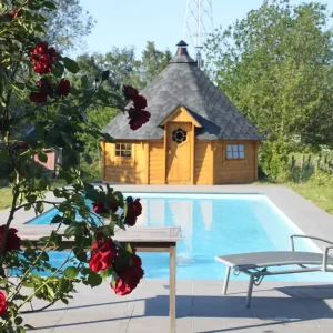 Saisonangebot Grillkota Deluxe 14,9 m2, schwarz, ohne Grillanlage