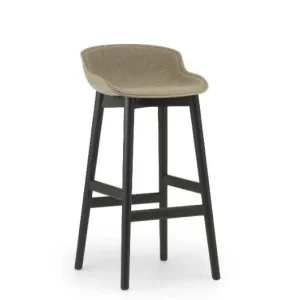Normann Copenhagen Hyg Barhocker vorne gepolstert SH: 75 cm – Kette/Schwarze Eiche Online Kaufen