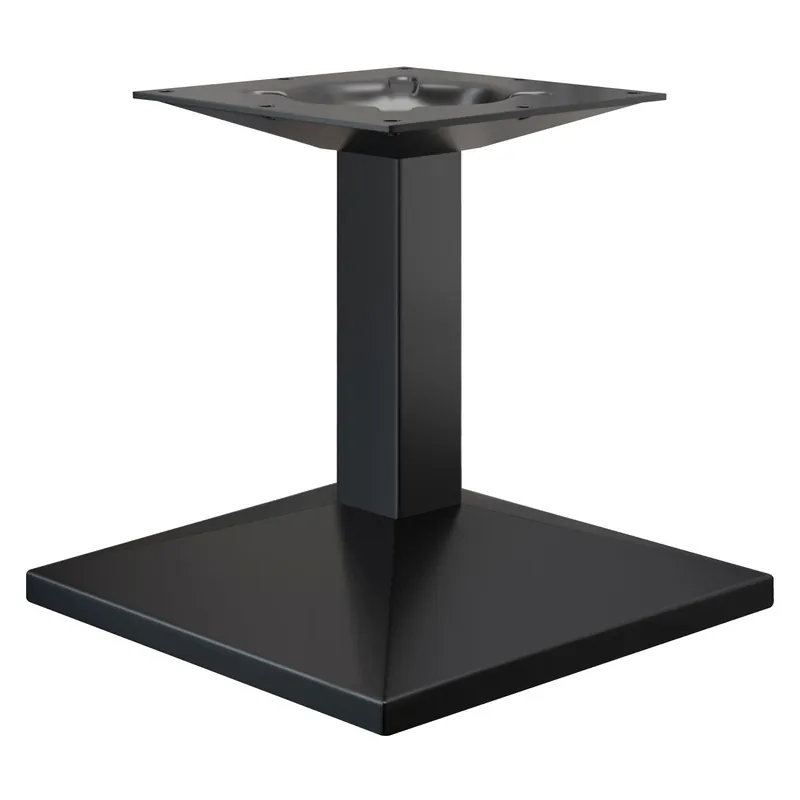 Top-Preis PALMA | Bistro Lounge Tischgestell | Schwarz | Fuß: 50 x 50 cm | Säule: 6 x 40 cm