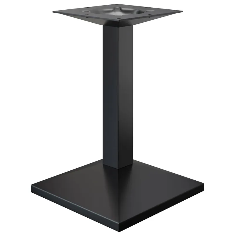 Top-Angebot PALMA | Bistro Tischgestell | Schwarz | Fuß: 50 x 50 cm | Säule: 6 x 76 cm