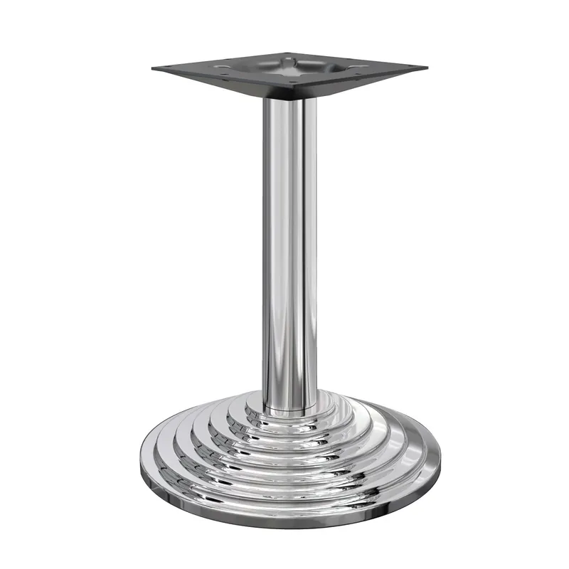 Top-Preis PYRAMIDE | Bistro Tischgestell | Edelstahl | Fuß:: Ø45cm | Säule: 7,6 x 76 cm