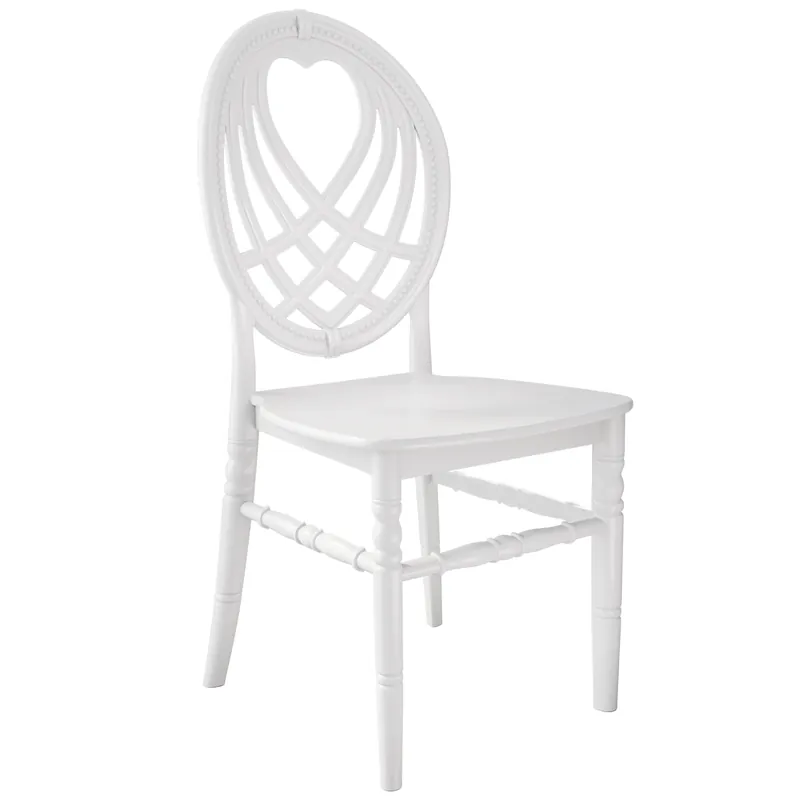 TIFFANY | Hochzeitsstuhl | Weiß | Kunststoff | Stapelbar Ausverkauf
