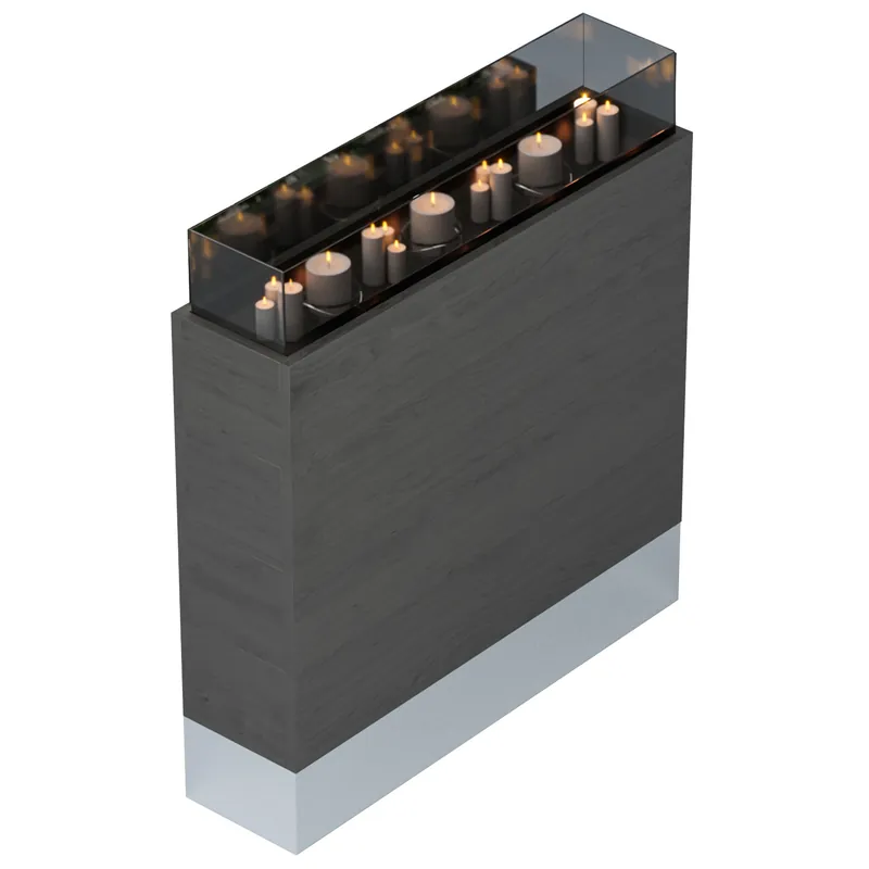 Angebot BALI | Bistro Raumtrenner | L80xH121cm | Windlicht Säule