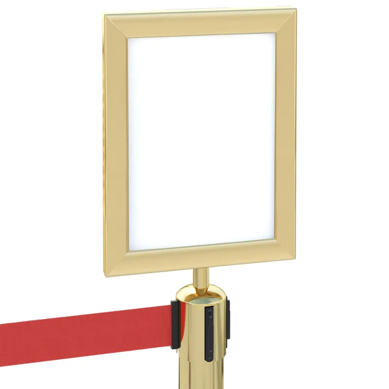 Wochenendangebot OSCAR | Infotafel | Gold | A4 | Aufsatz Gurt Pfosten