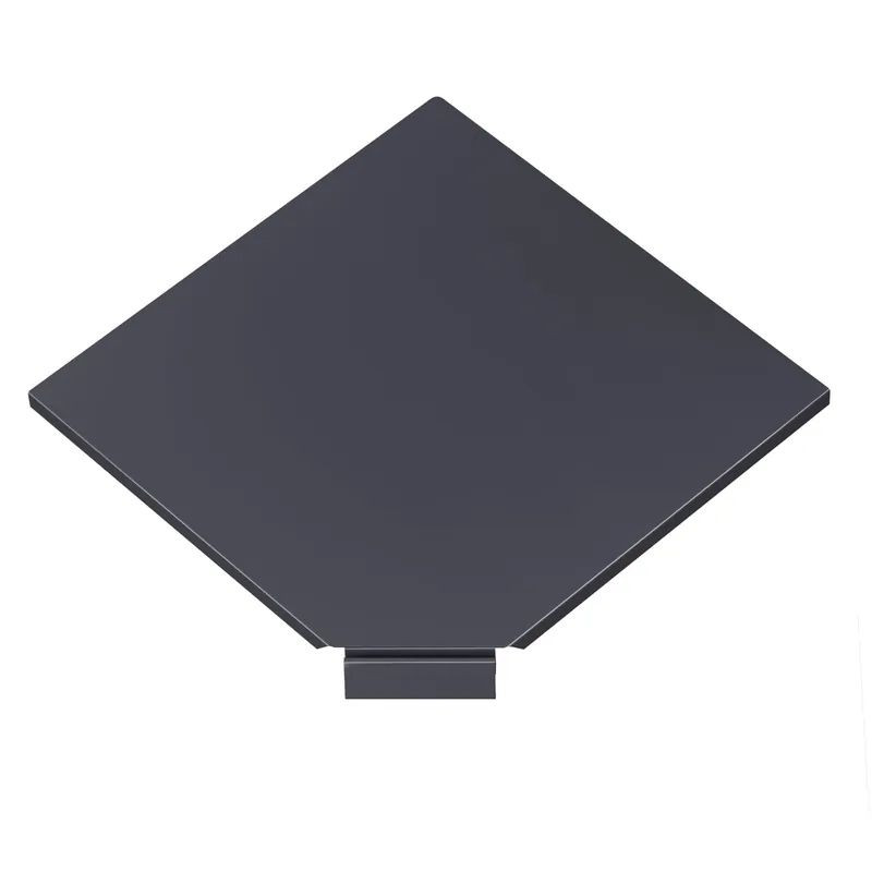 Sichere Zahlung BROOKLYN | Eckboden | 47x47cm | Anthrazit | ECK-INNEN