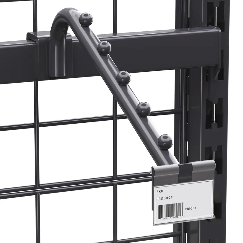 Schnäppchen BROOKLYN | Aufsteckhaken | Schräg Abhänger | 40 cm | 5x Kugeln | Anthrazit