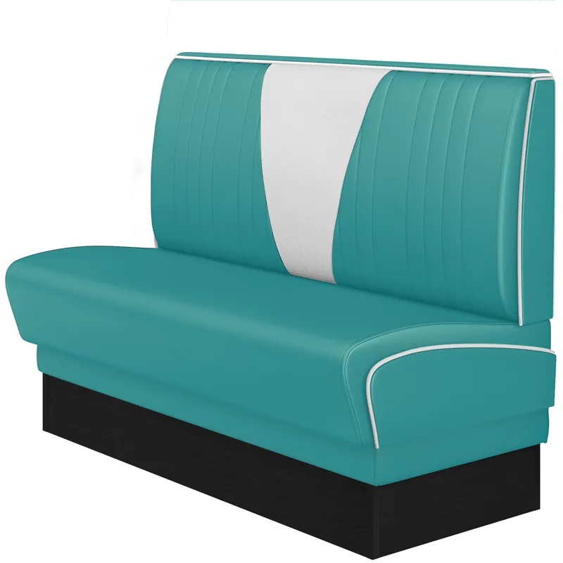 Sonderangebot DINER VEGAS 2 | Dinerbank | B:H 160 x 103 cm | V-Steppung | Türkis | Leder