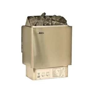 Schneller Versand FinTec E- Saunaofen Set Irmina 9 KW, inkl. ext. Steuerung, Edelstahl Outdoor