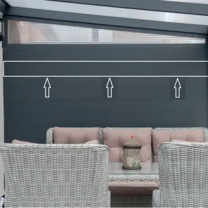 Aluminium Planke 150 mm, weiß (RAL9016) 180cm Expressversand