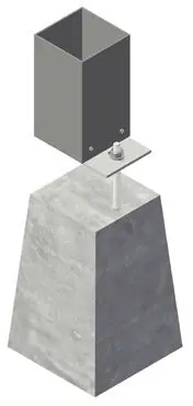 Schnäppchen Verstellbarer Betonfuß