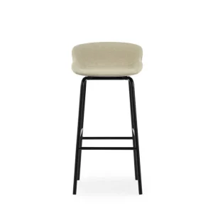 Schneller Versand Normann Copenhagen Hyg Barhocker Voll gepolstert SH: 75 cm – Upminster/Schwarzer Stahl