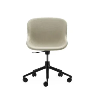 Meistverkauft Normann Copenhagen Hyg Drehstuhl mit Höhenverstellung Vollgepolstert SH: 46 cm – Upminster/Schwarzes Aluminium