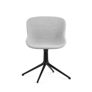 Preiswert Normann Copenhagen Hyg Drehstuhl, vollständig gepolstert, SH: 46 cm – Partner/Schwarzes Aluminium