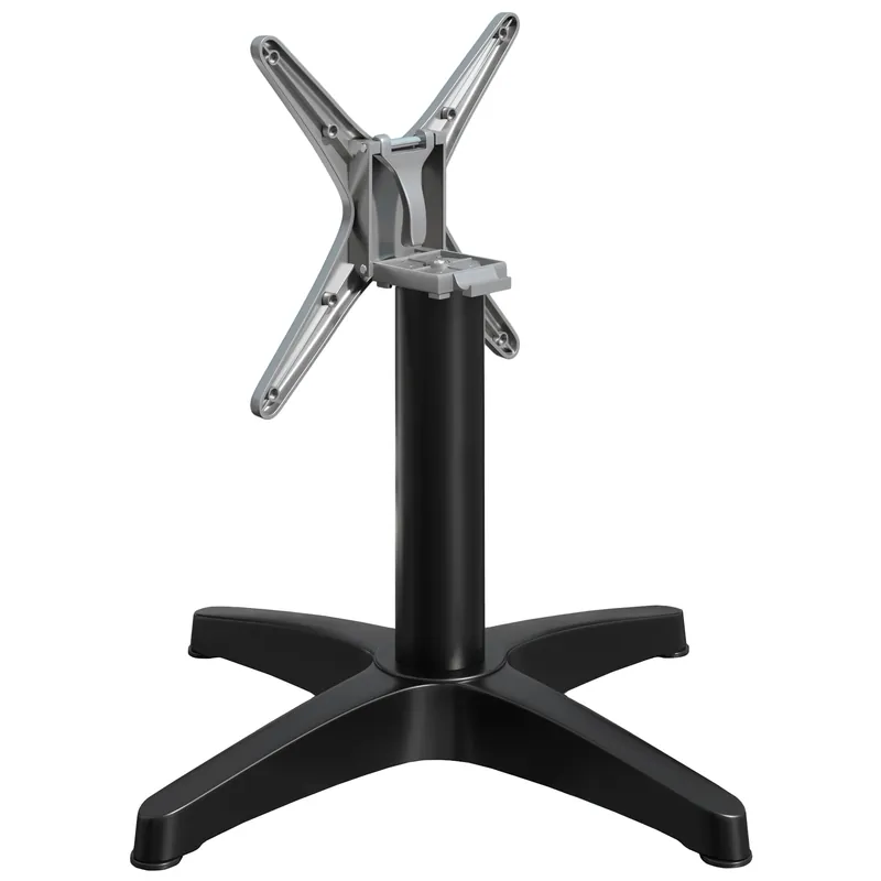 Sonderangebot BARCELONA | Bistro Lounge Tischgestell | Höhe: 40 cm | Fuß: Ø 66 cm | Schwarz | Klappbar