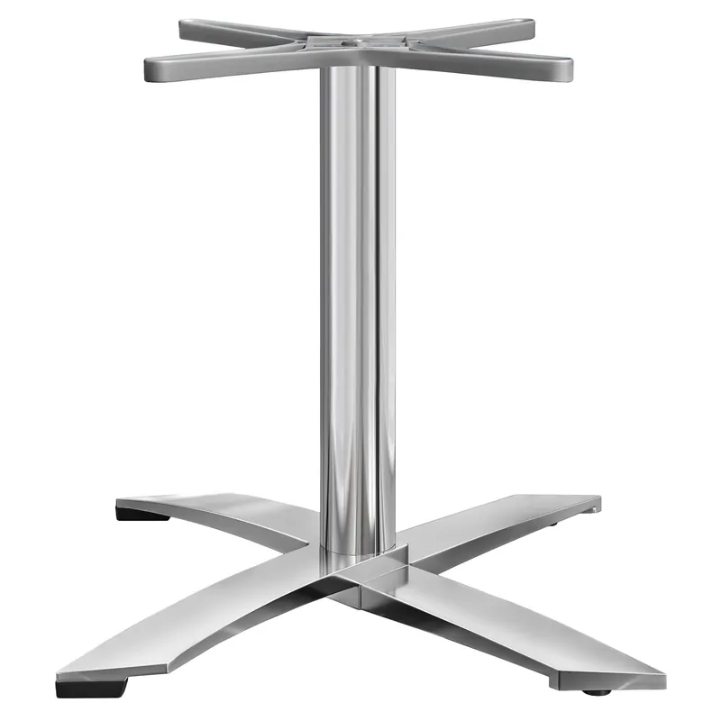 THIAGO | Bistro Tischgestell | 4 Fuß | Fuß: Ø 60 cm | Säule: 6 x 73 cm | Alu Nur Für Kurze Zeit