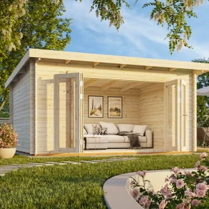 Flachdach Palmako Gartenhaus Lea 14,2 m² Jetzt Kaufen