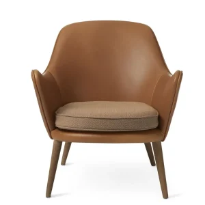 Warm Nordic Dwell Lounge Chair SH: 46 cm – Kamel/Latte Sonderangebot