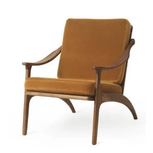 Sofort Bestellen Warm Nordic Lean Back Lounge Chair SH: 41 cm – Teak/Bernstein