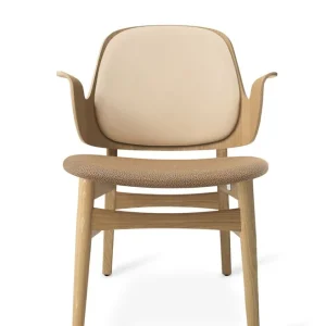 Expressversand Warm Nordic Gesture Lounge Chair SH: 46 cm – Eiche/Natur/Latte
