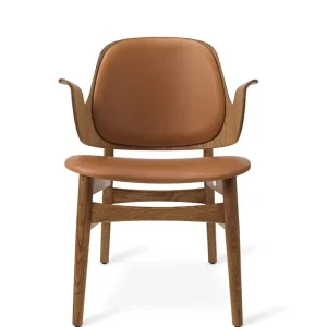 Warm Nordic Gesture Lounge Chair SH: 46 cm – Teak/Kamel Preis Gesenkt