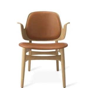 Warm Nordic Gesture Lounge Chair SH: 46 cm – Eiche/Kamel Begrenztes Angebot