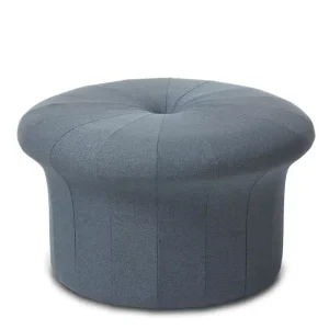 Warmer Nordic Grace Pouf Ø: 77 cm – Hellstahlblau Super-Preis
