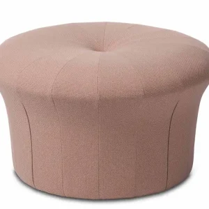 Neue Kollektion Warmer Nordic Grace Pouf Ø: 77 cm – Frischer Pfirsich