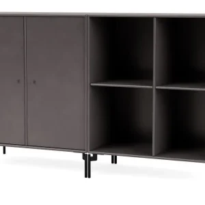 Zertifiziert Montana Selection Paar Beistelltisch mit Beinen 139,2 x 69,6 cm – 35 Kaffee/Schwarz