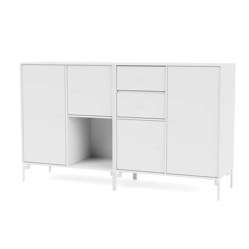 Direktkauf Montana Selection Couple Beistelltisch mit Beinen 139,2 x 69,6 cm – 38 Snow / Snow