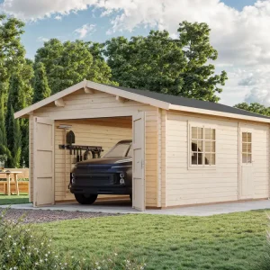 Palmako Holzgarage Roger 19,0 m² mit Holztor Letzte Chance