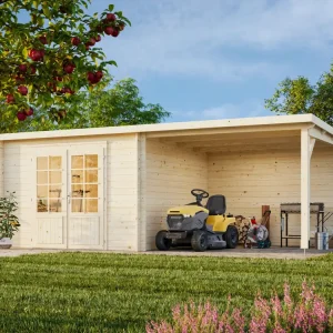 Top-Angebot Flachdach Palmako Gartenhaus Ella 8,7+8,2 m²