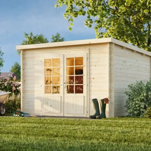 Flachdach Palmako Gartenhaus Ella 8,7 m² Markenprodukt
