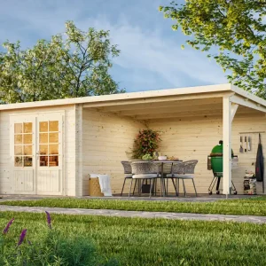 Sonderaktion Flachdach Palmako Gartenhaus Ella 6,9+10,0 m²