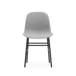 Nur Heute Normann Copenhagen Form Stuhl SH: 44 cm – Partner Grau/Stahl