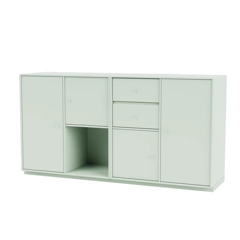 Highlight Montana Selection Couple Beistelltisch mit Sockel 3 cm 139,2 x 69,6 cm – 161 Mist