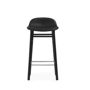 Normann Copenhagen Form Barhocker SH: 65 cm – Schwarzes Leder/Schwarze Eiche Beliebt