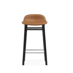 Sichere Zahlung Normann Copenhagen Form Barhocker SH: 65 cm – Brandy-Leder/Schwarze Eiche