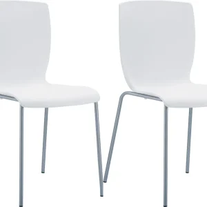 2er Set Stühle MIO, weiß Preisknaller