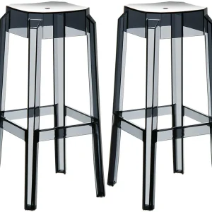 2er Set Barhocker Fox, transparent, schwarz Sofort Bestellen