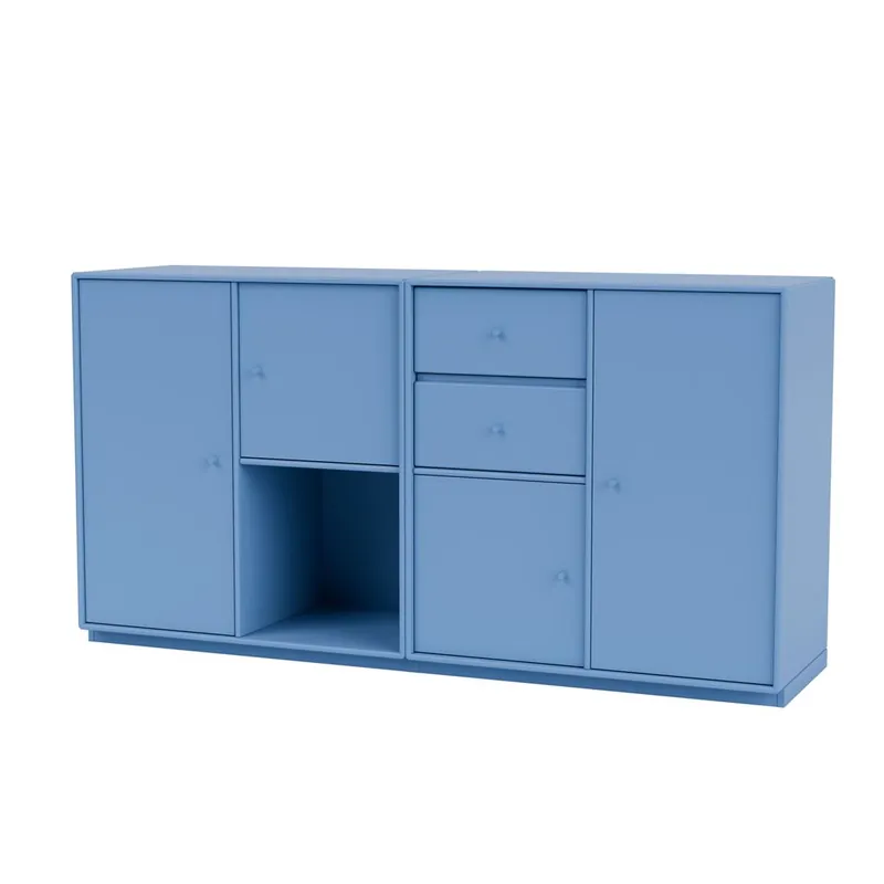 Begrenztes Angebot Montana Selection Couple Beistelltisch mit Sockel 3 cm 139,2 x 69,6 cm – 154 Azure